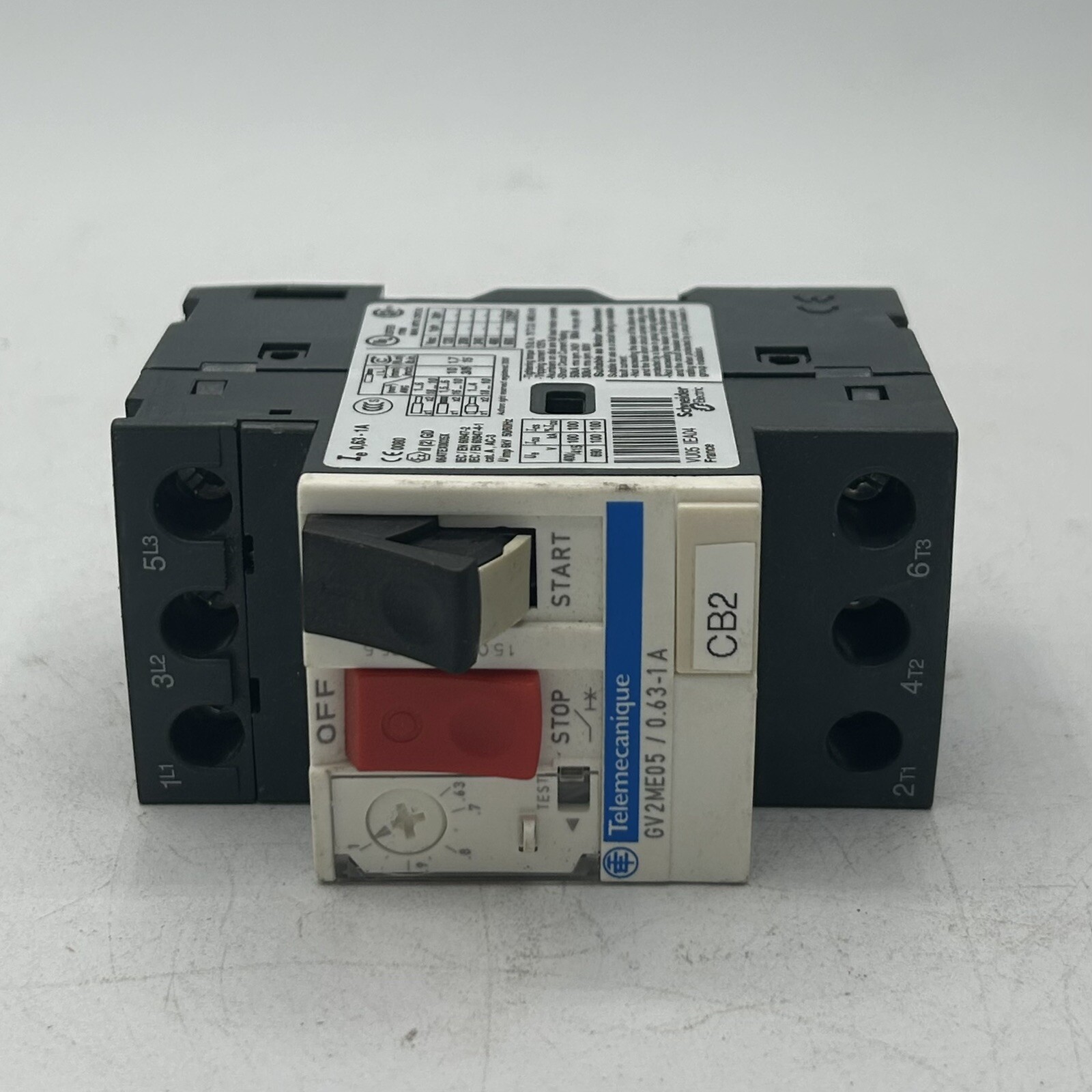 Schneider Telemecanique GV2ME05 Motor Circuit Breaker, 0.63-1A
