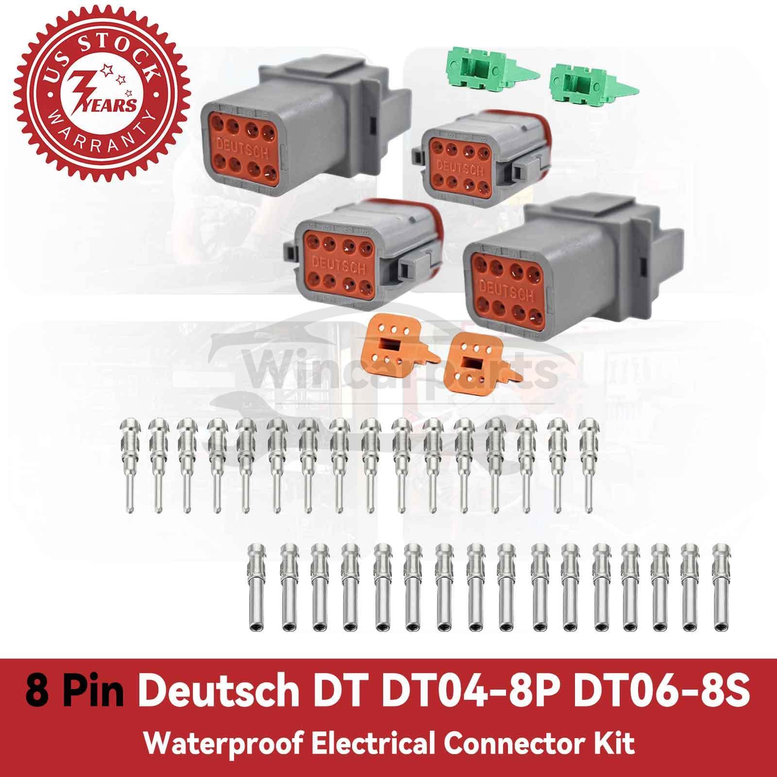 8 Pin Deutsch DT DT04-8P DT06-8S waterproof electrical connector kit 2 Pair