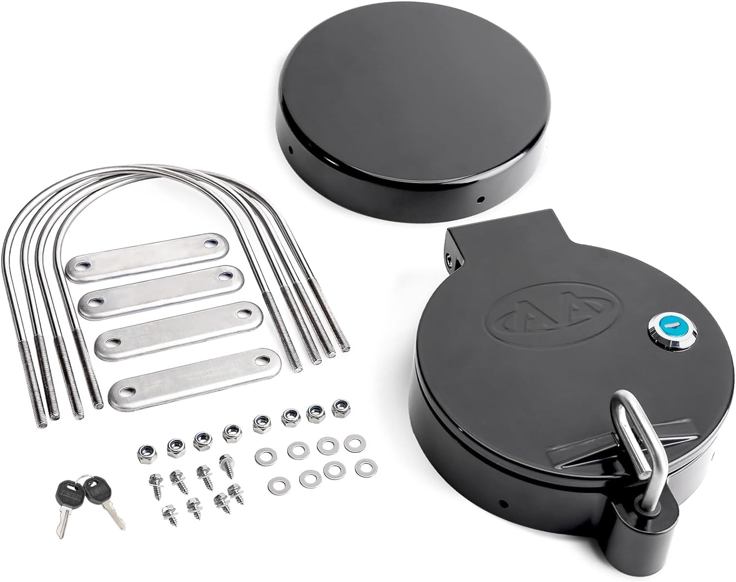 Universal Conduit Carrier Kit for 8″ PVC Pipe – No Drilling, Black Finish