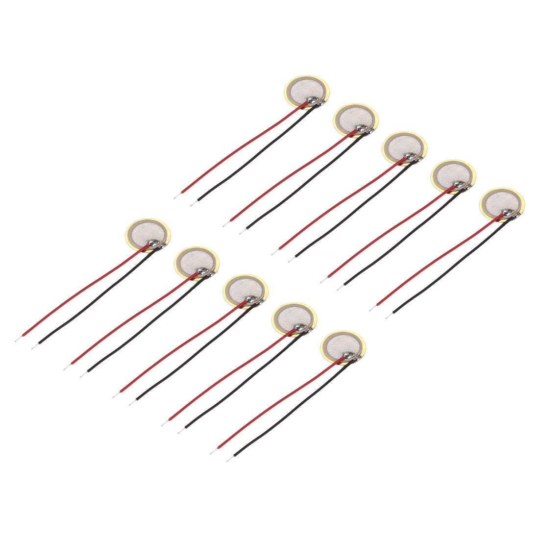 uxcell 10 Pcs Piezo Discs 10mm Acoustic Pickup Transducer Element