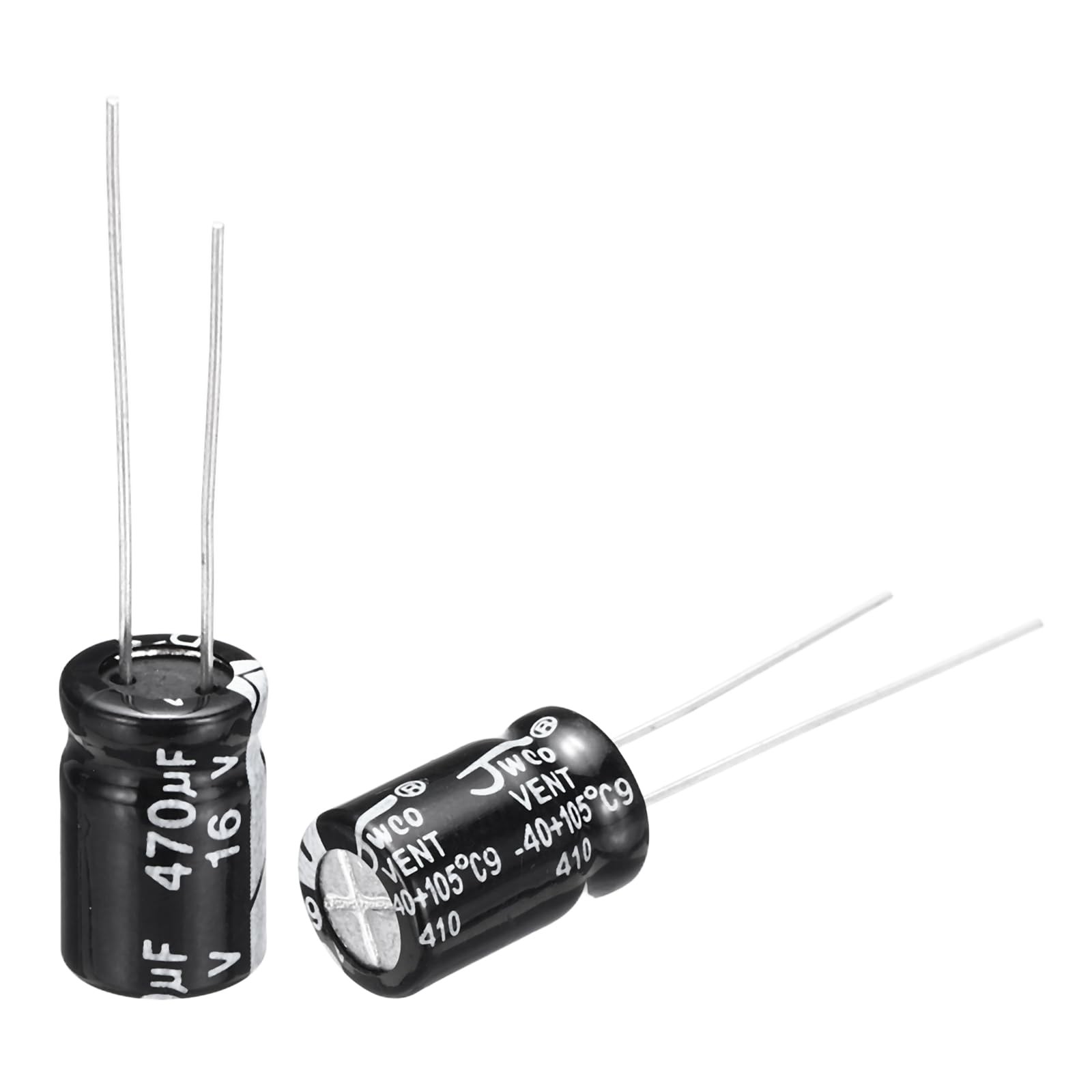 uxcell 470uF 16V 8x12mm Electrolytic Capacitor, Radial Leads Aluminum…