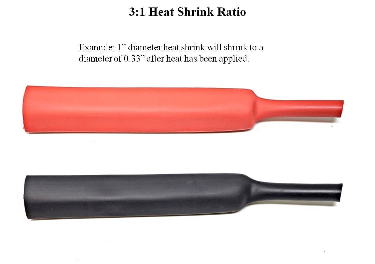 Dual Wall Adhesive Glue Lined Marine Grade 3:1 Heat Shrink Tubing US