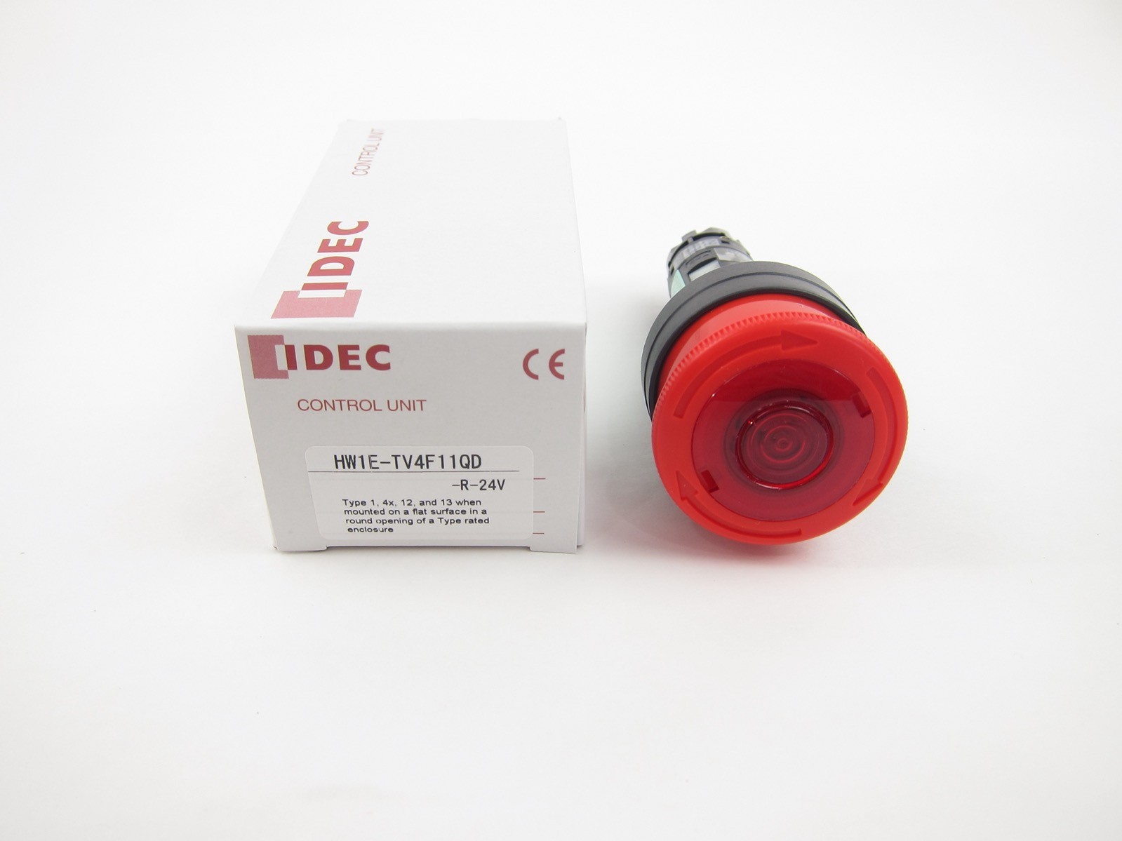 NEW Idec HW1E-TV4F11QD-R-24V Emergency Pushbutton Switch HW1ETV4F11QDR24V