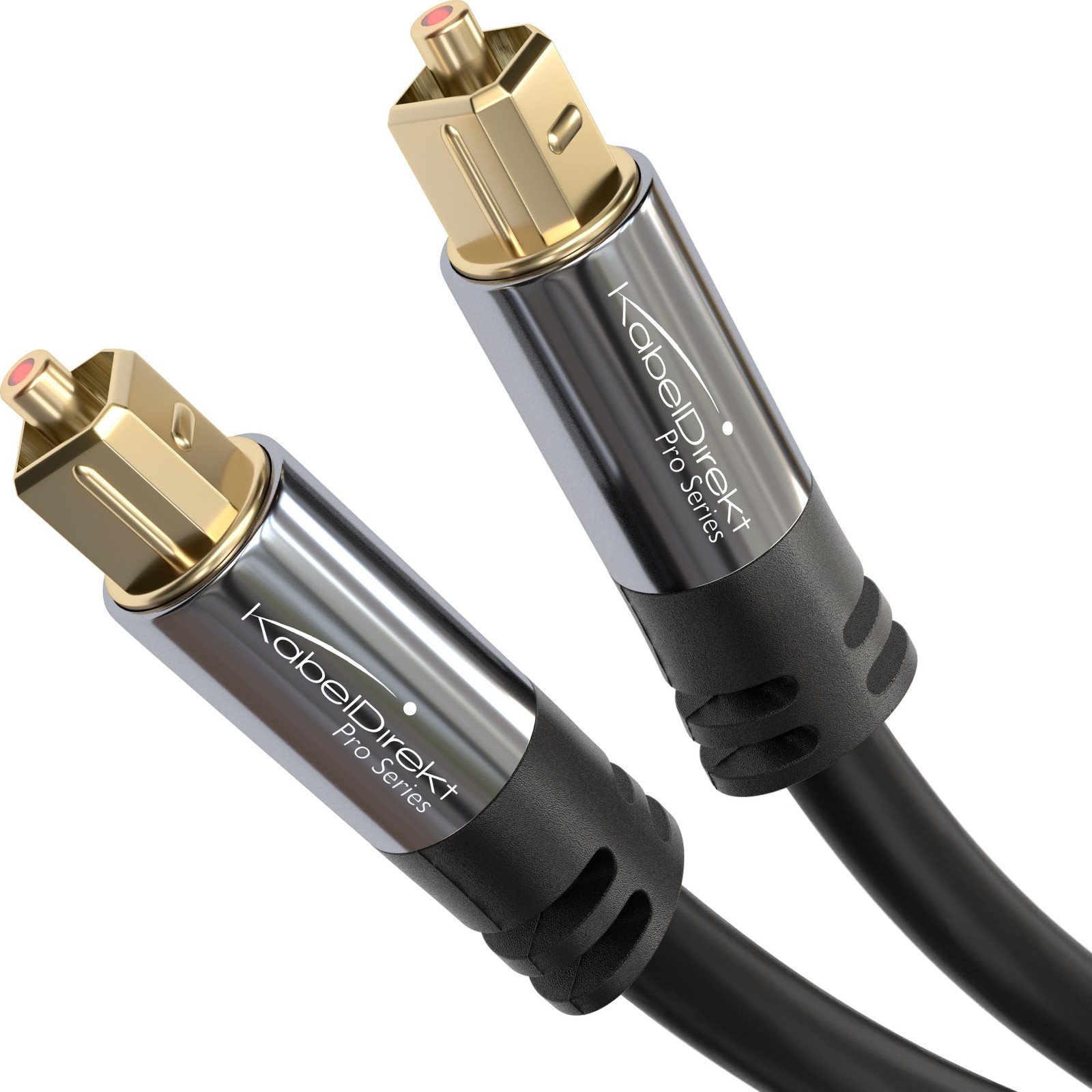 TOSLINK Optical Audio Cable 6ft Fiber Optic Digital Audio Sound Bar Cord Black