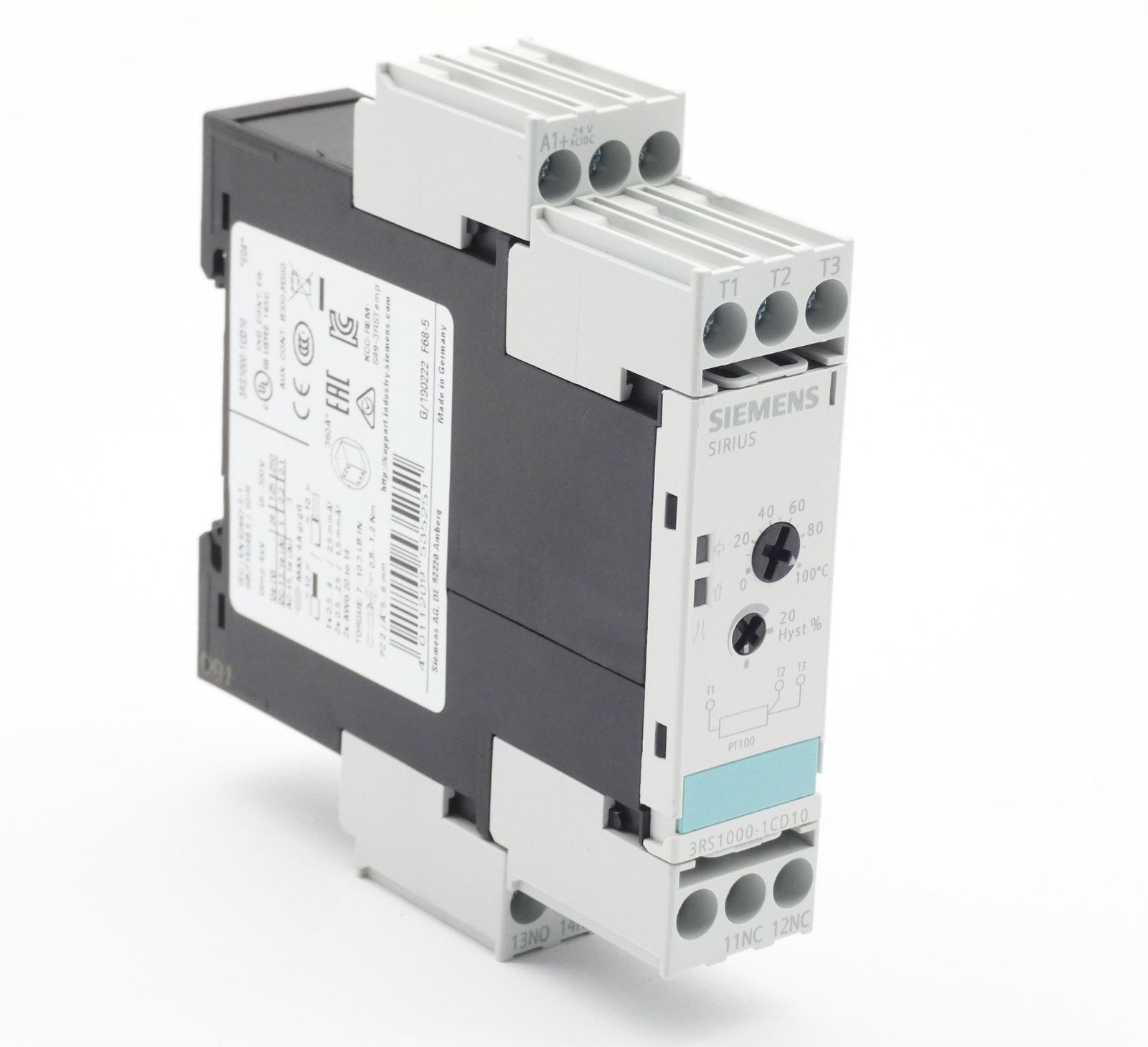 Siemens SIRIUS 3RS1000-1CD10 E-Stand: 04 Temperature Monitoring Relay -Unused-