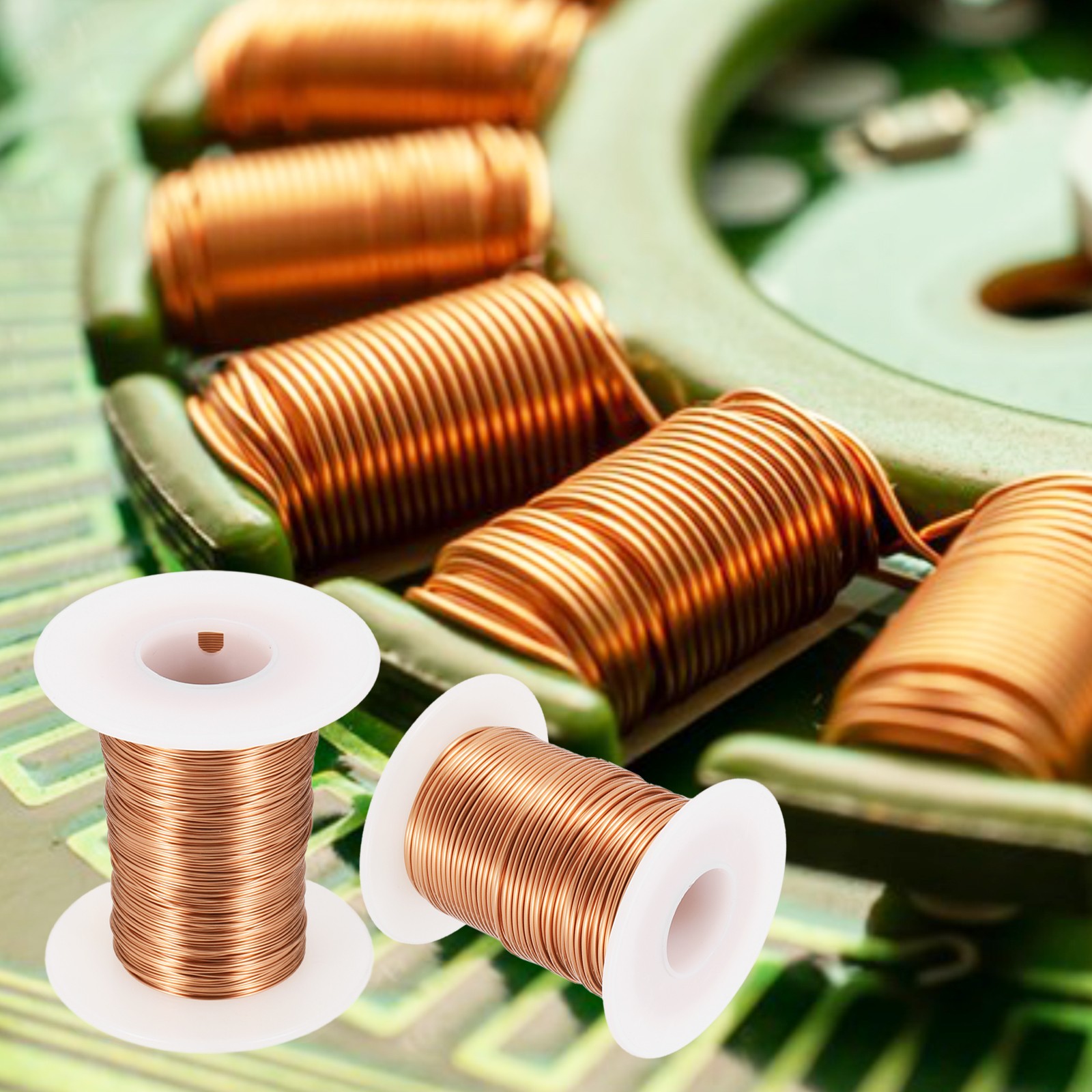 14 AWG Magnet Wire, 14 Gauge 4 oz Enameled Copper Wire, 155C(311F), Copper Color