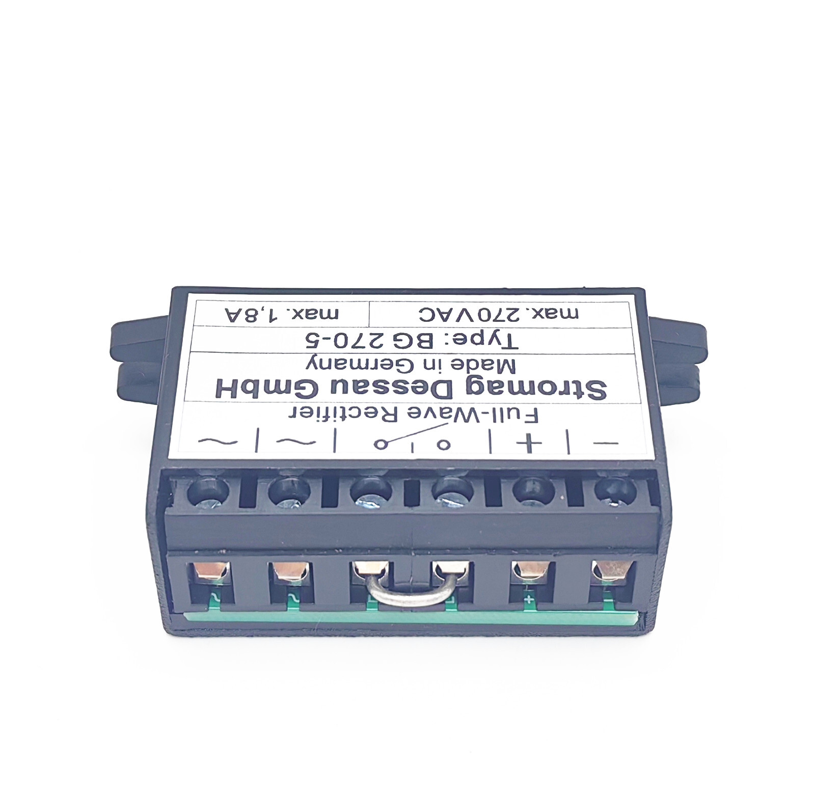 BG 270-5 Stromag Full Wave Type: max.270VAC max.1,8A motor brake rectifier