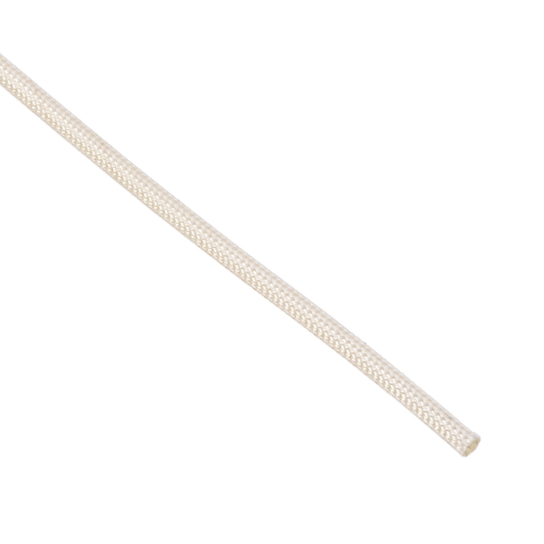 Insulation Cable Protector 16.4ft 2mm High TEMP Fiberglass Sleeve White