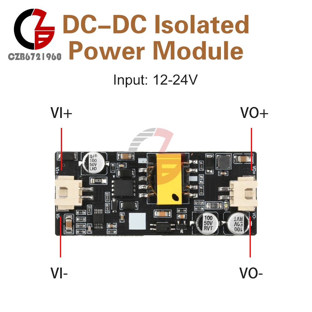DC-DC Isolated Power Supply Module 12-24V to 12V/24V 15W Power Converter Module