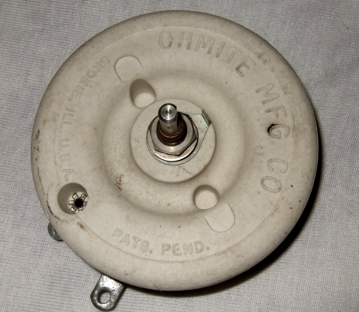 OHMITE 150 Watt 25 OHM 2.45 Amp Reostat RP302FD250KK M22/09-00112FD