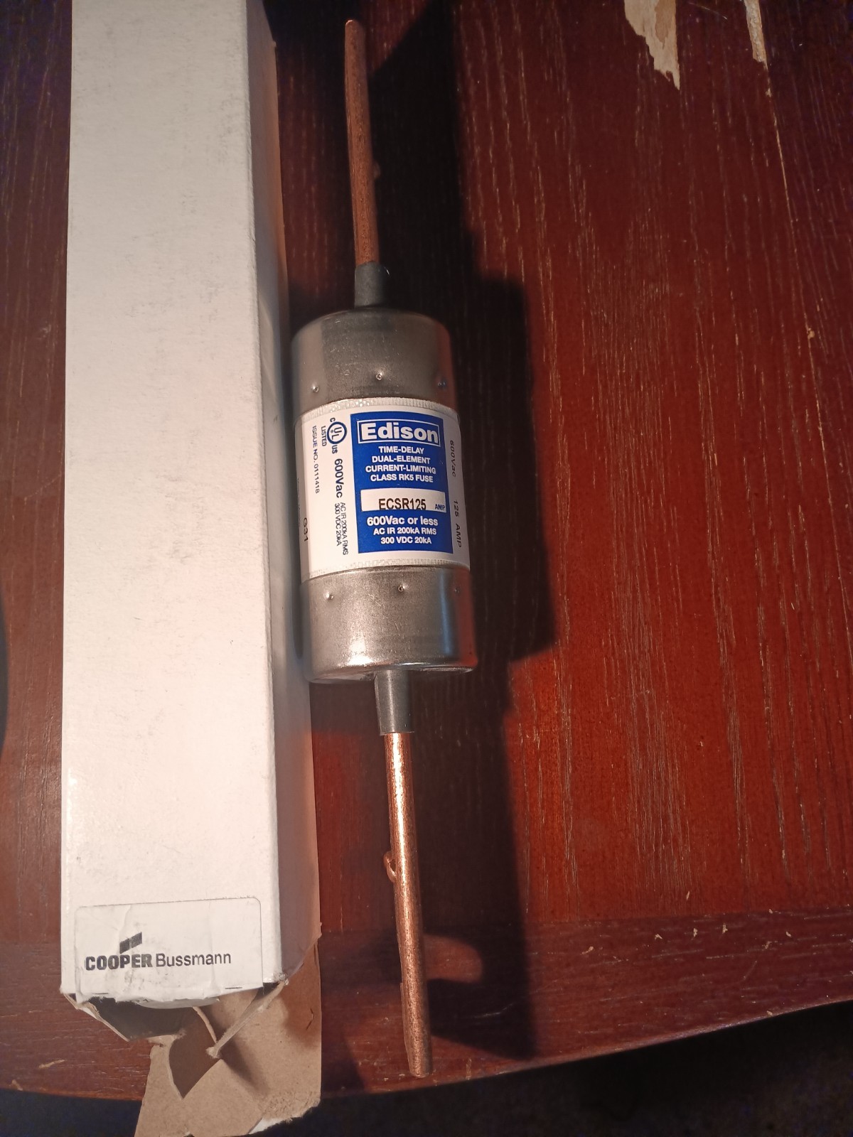Edison Bussmann ECSR125 125Amp ECSR 600VAC Time-Delay Fuse
