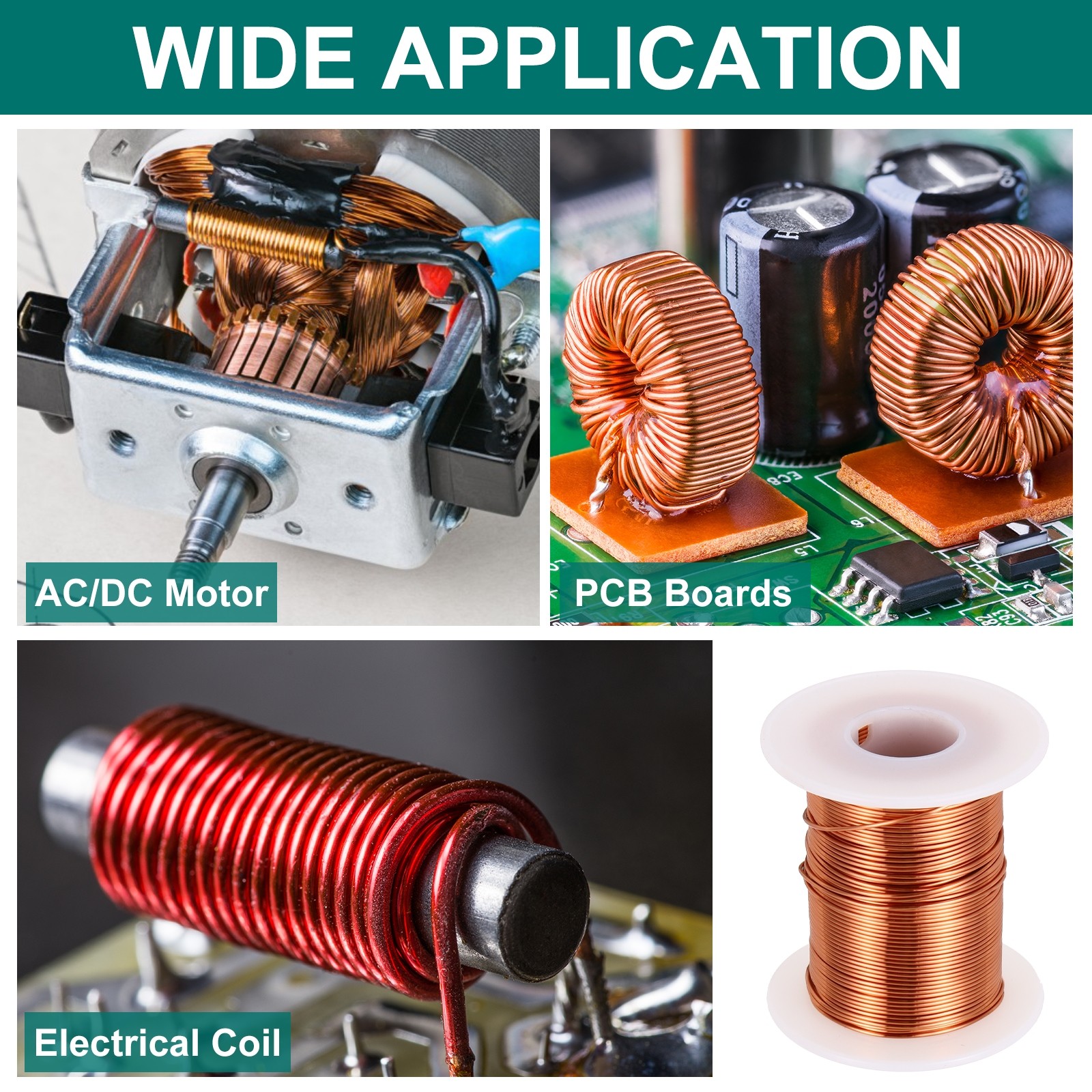 20AWG Magnet Wire 20 Gauge Enameled Copper Wire 8oz Magnetic Coil Wire 155C 311F