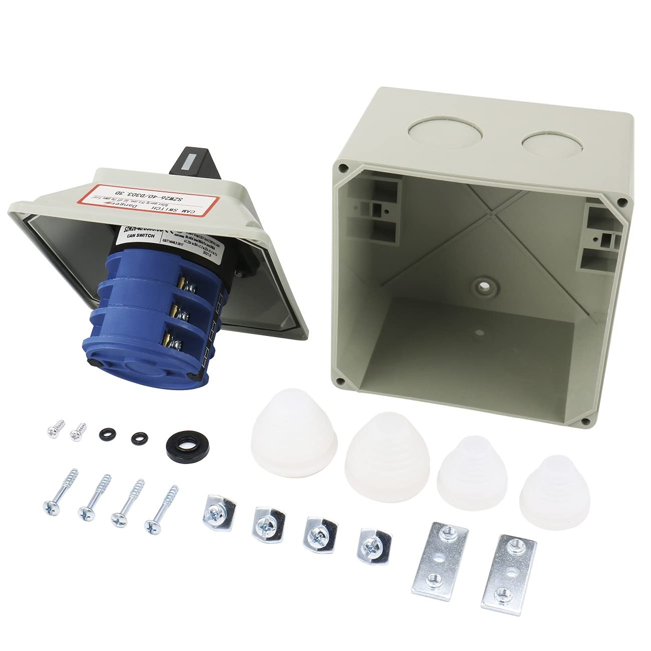Heavy-Duty 3-Position 40A 660V Rotary Switch with Impact-Resistant Exterior Box