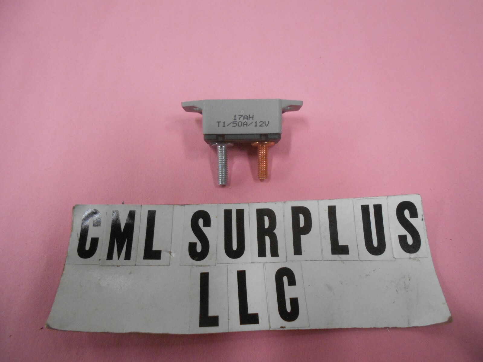 *BUSSMAN SHORT STOP CIRCUIT BREAKER 50A PLASTIC IN LINE BRKT TYPE 1 12 VOLT