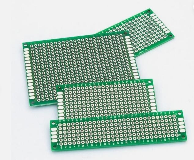 Double Side PCB Printed Circuit Board 2ea of 2×8,3×7,4×6,and 5×7 8pcs total set