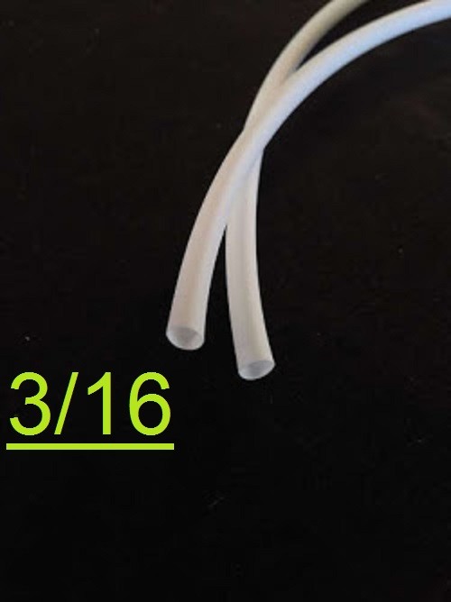 3/16 ” inch 4.7mm WHITE 2:1 heat shrink tubing polyolefin (1FOOT)