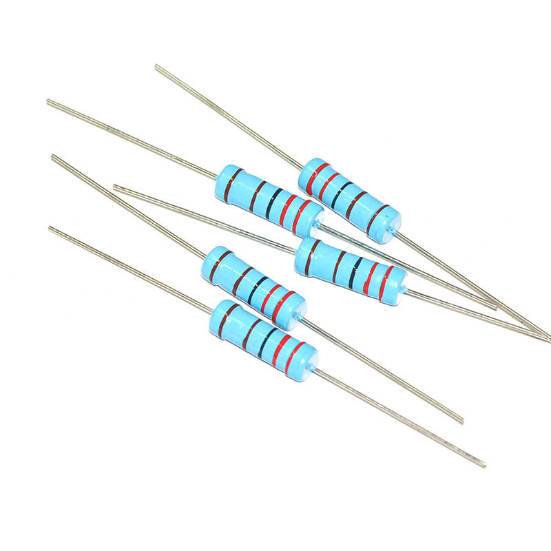 50Pcs 3W 3 Watt Metal Film Resistor ±1% 1K -4.7M Ω Ohm 10K 100K 470K 220K 1M