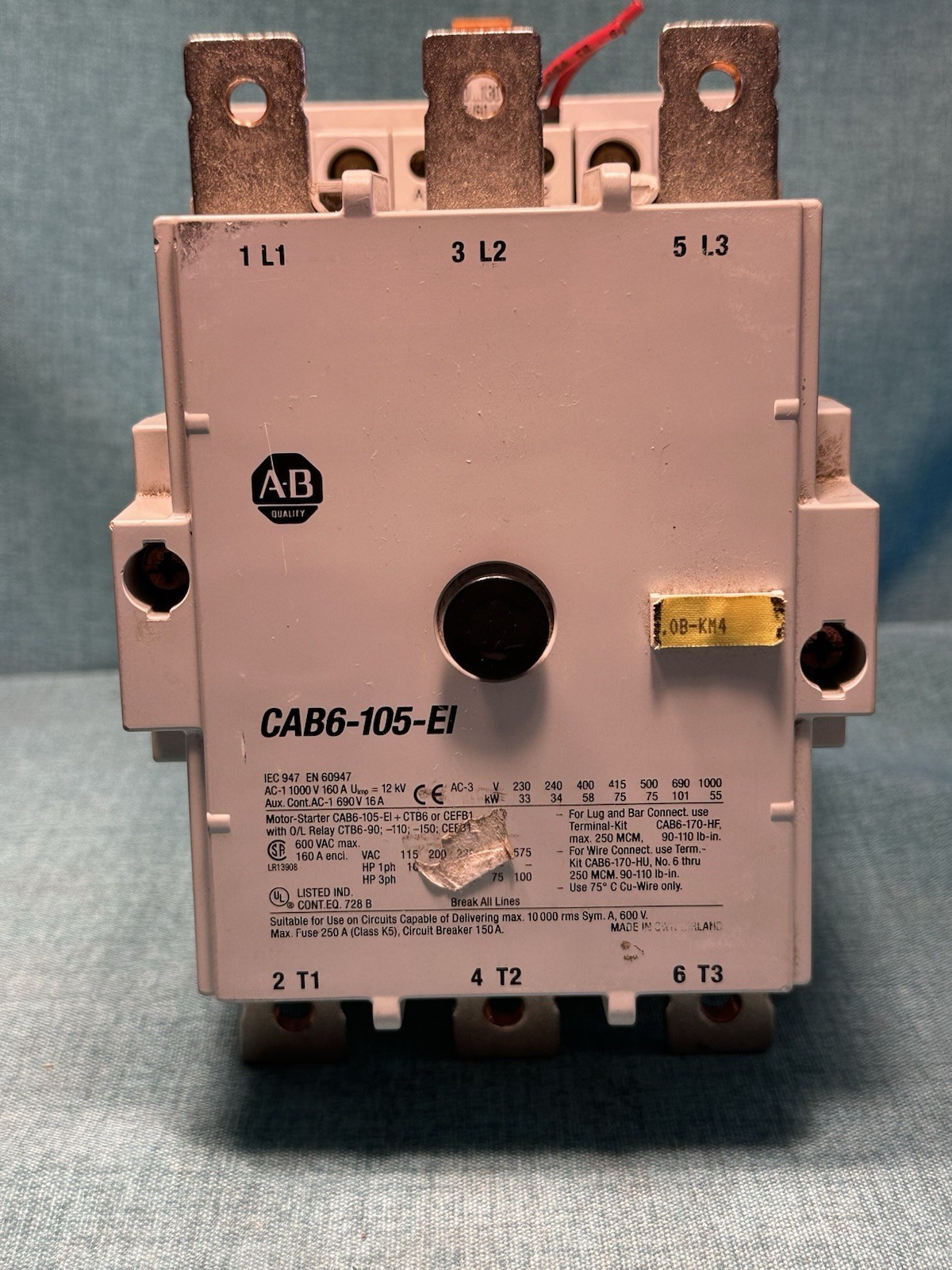 Allen-Bradley Contactor CAB6-105-EI