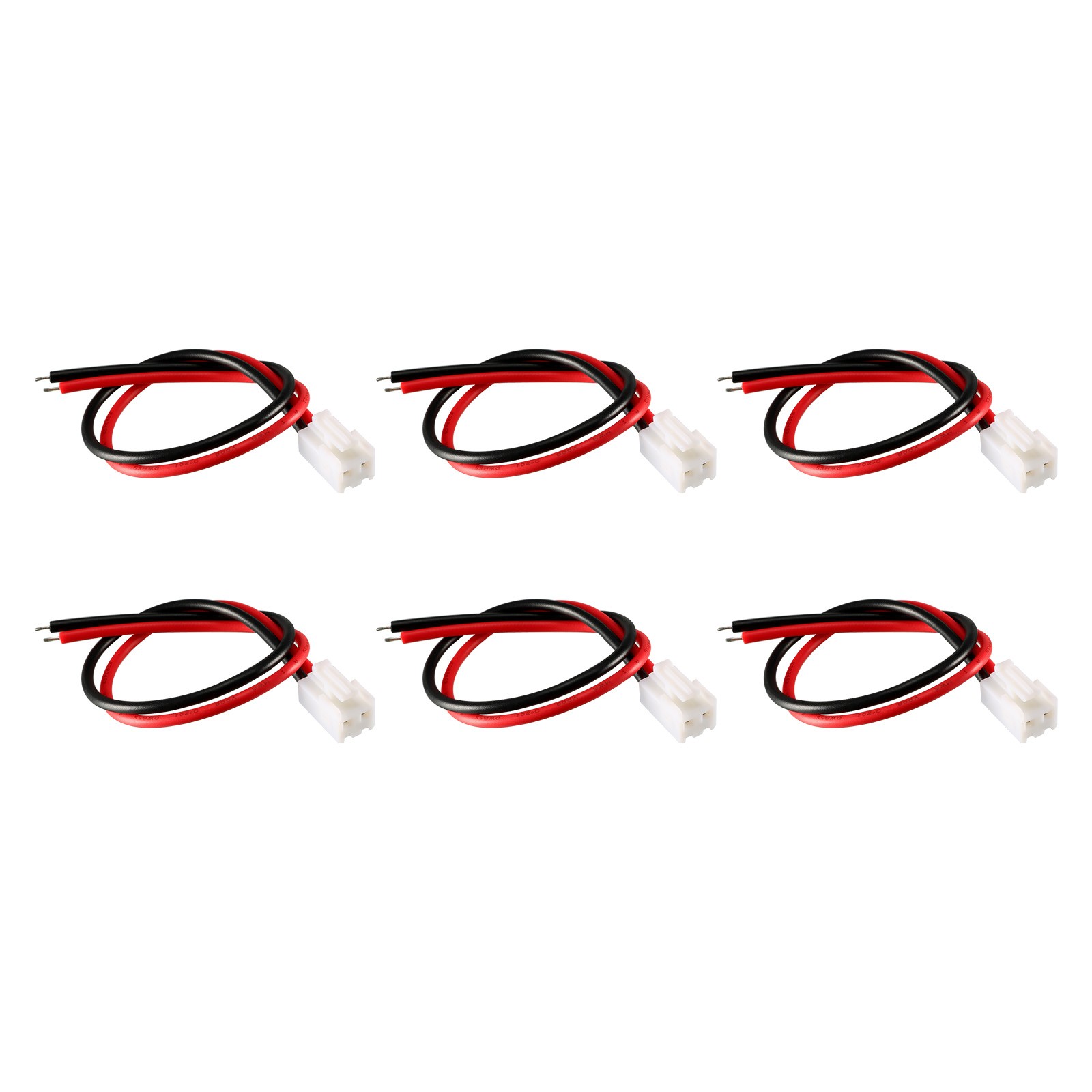 Female Connection Plug Wire- 3.96mm Pitch / 20cm / 2Pin / 6Pcs