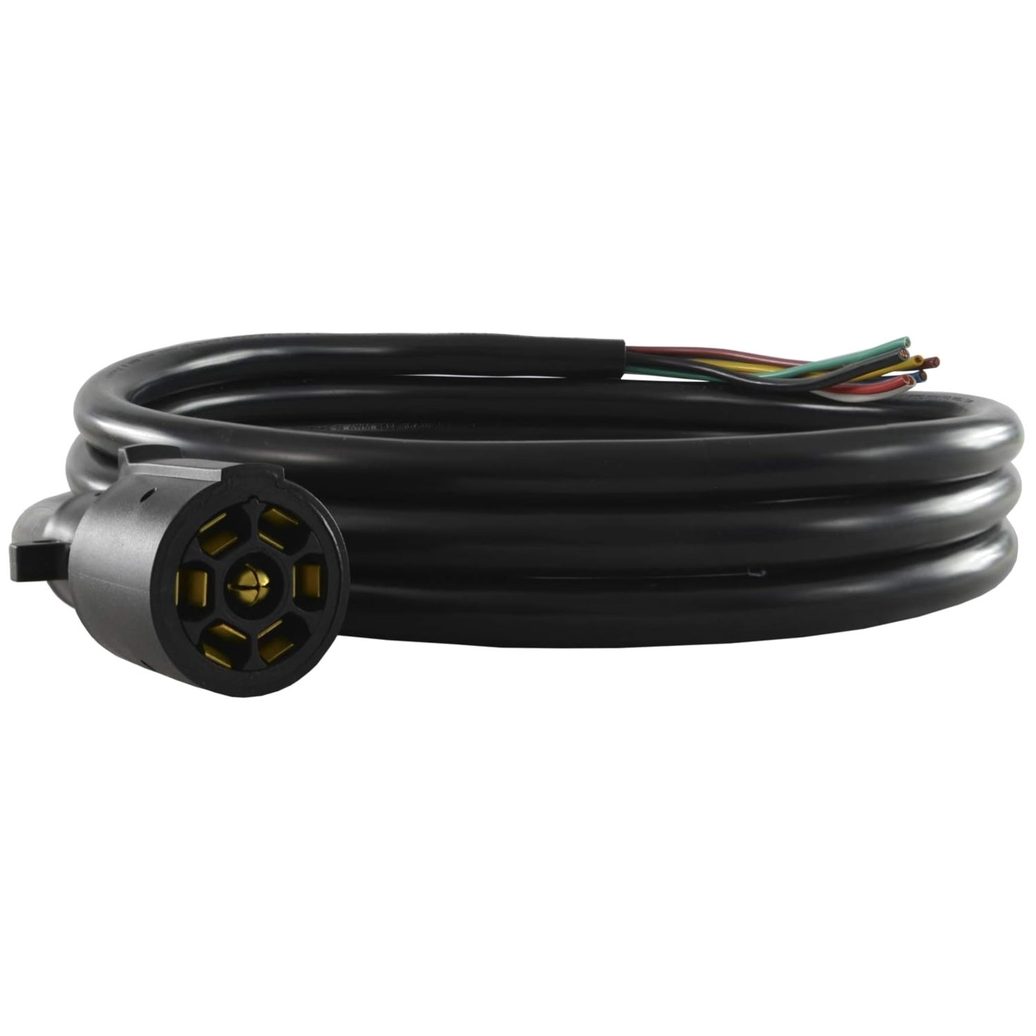 Heavy-Duty 7-Way Plug to ROJ Cord – 25 Feet