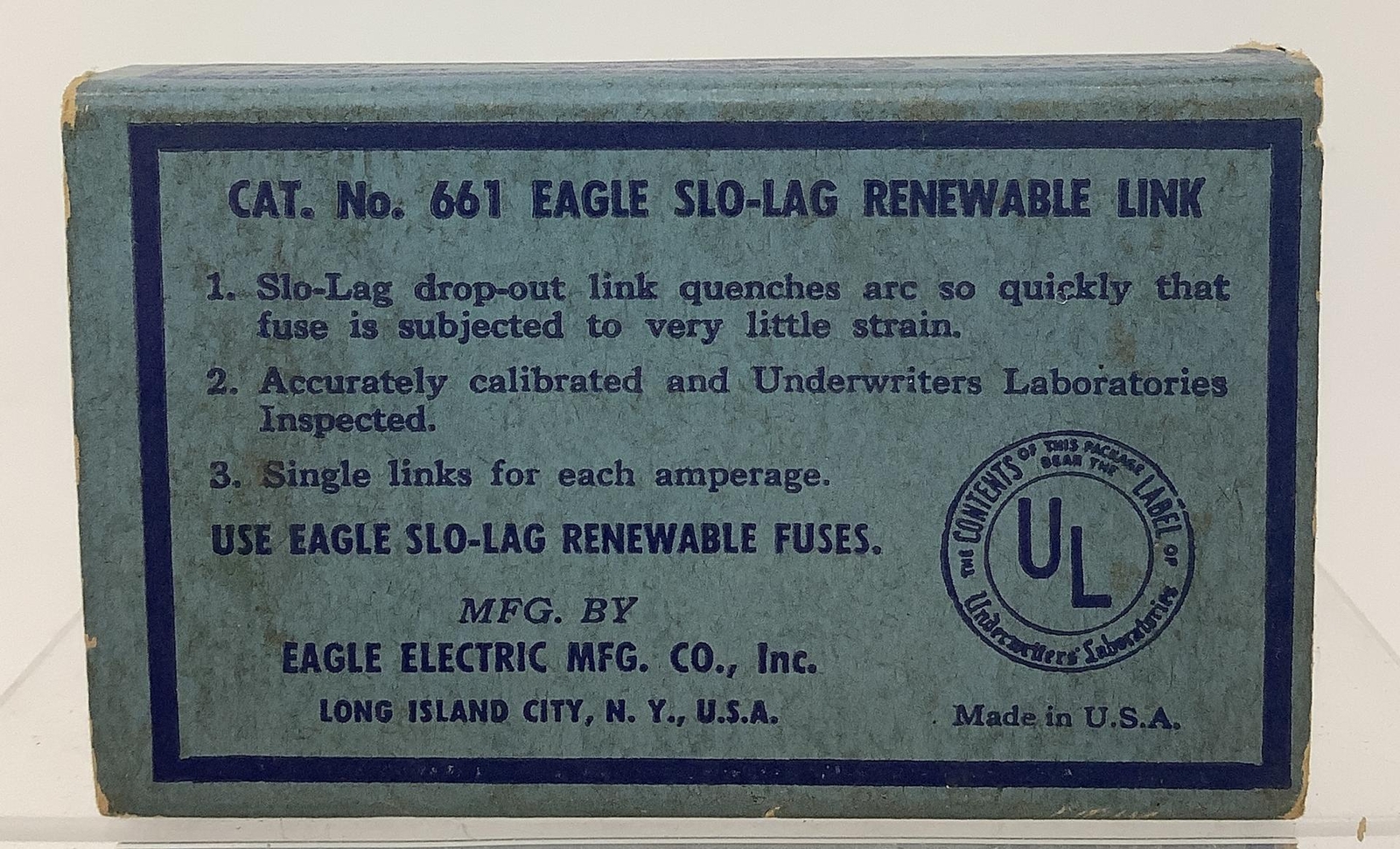 5-Pack Eagle 661 Silver Slo Lag Renewable Electric Fuse Links 600 Amps 250 V