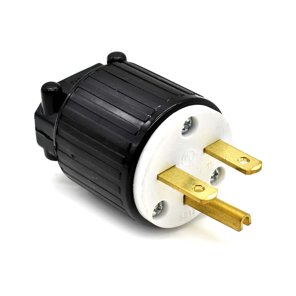 Straight Electrical Plug 3 Wire, 15 Amps, 250V, NEMA 6-15P – YGA020
