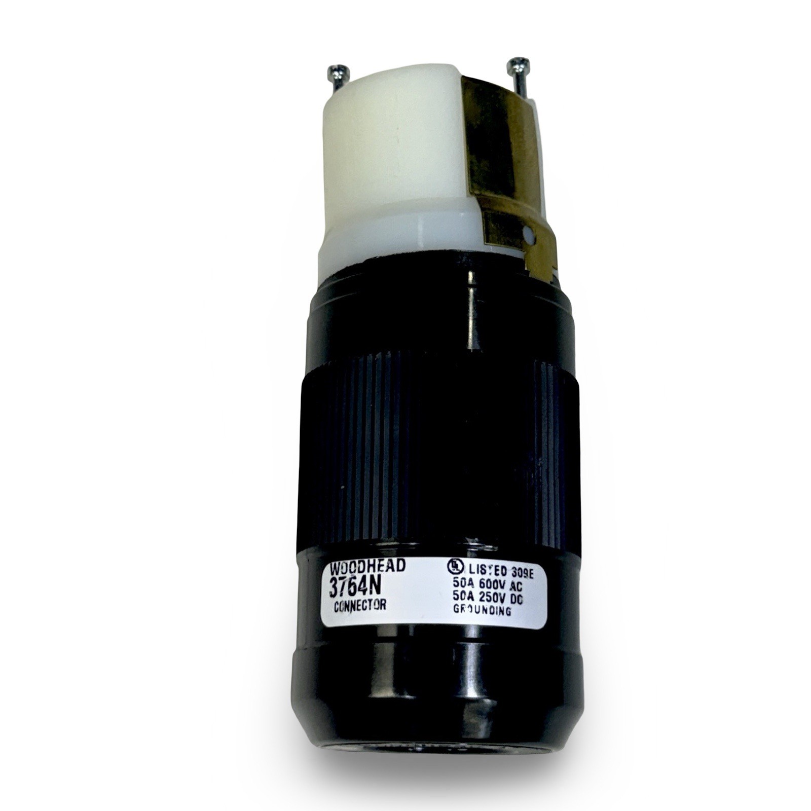 Woodhead 3754N 50A 600V AC 250V DC Locking Connector 50 Amp New
