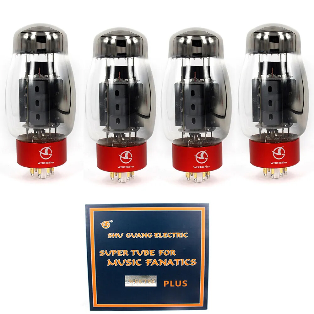 Matched Quad Shuguang WEKT88 PLUS KT88 Vacuum Tubes for DIY Audio Tube Amplifier