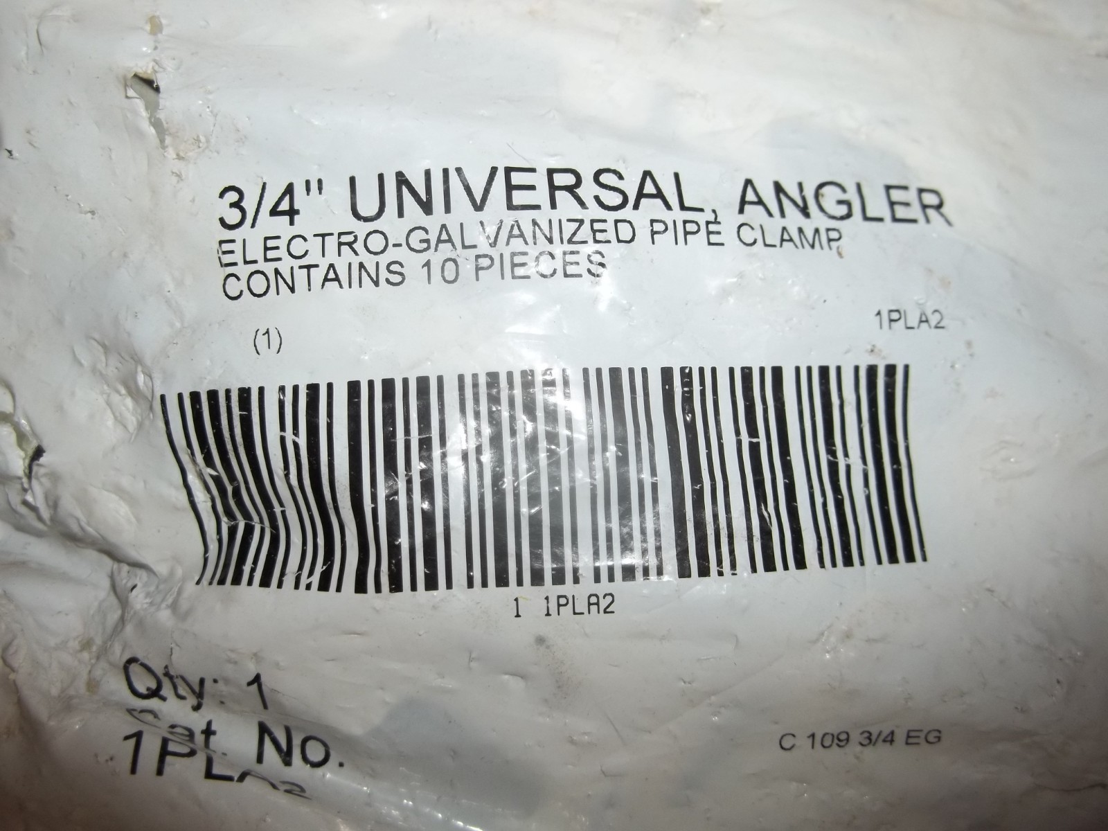 10 PACK T&B EMT RIGID ANGLER 3/4″ ELECTRO-GALVANIZED PIPE CLAMP 1PLA2 (WL46-2)