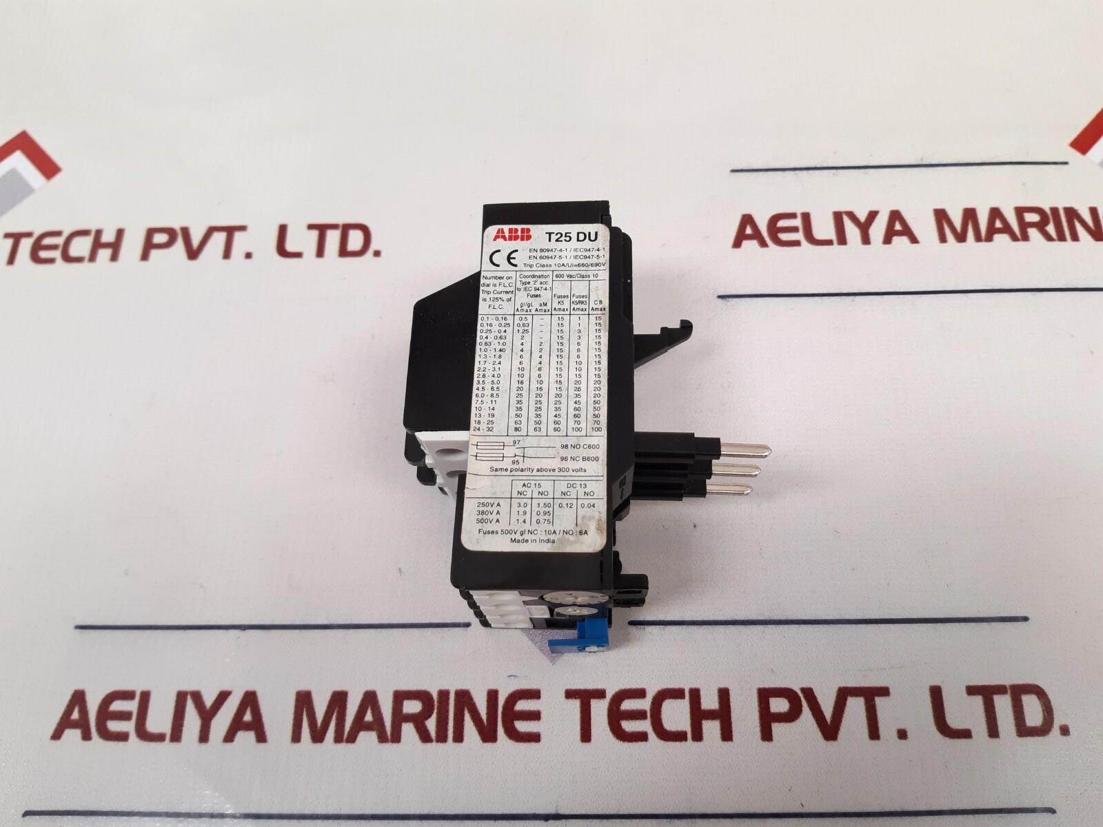 ABB T25 Du Thermal Overload Relay 1.7-2.4a 660/690v