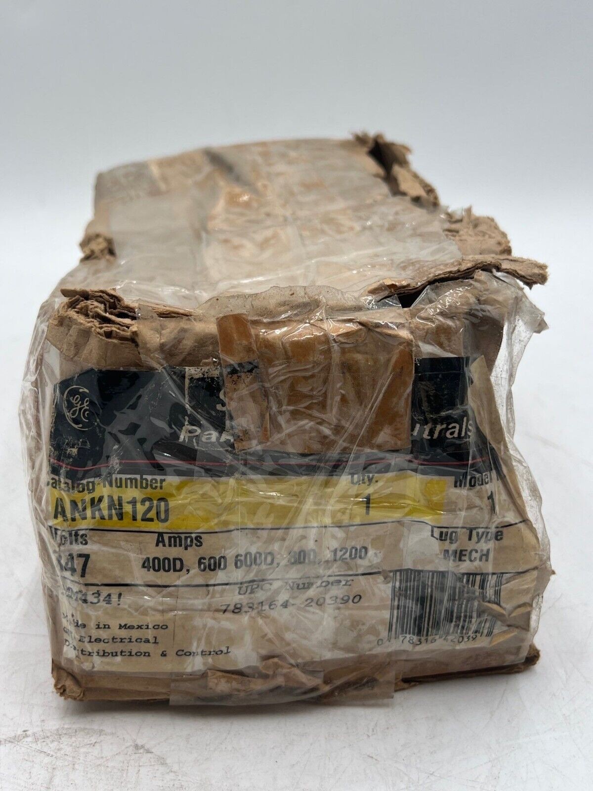 GE ANKN120 Panelboard Neutrals 347V 400D,600,600D,800,1200A Mechanical Lug Used