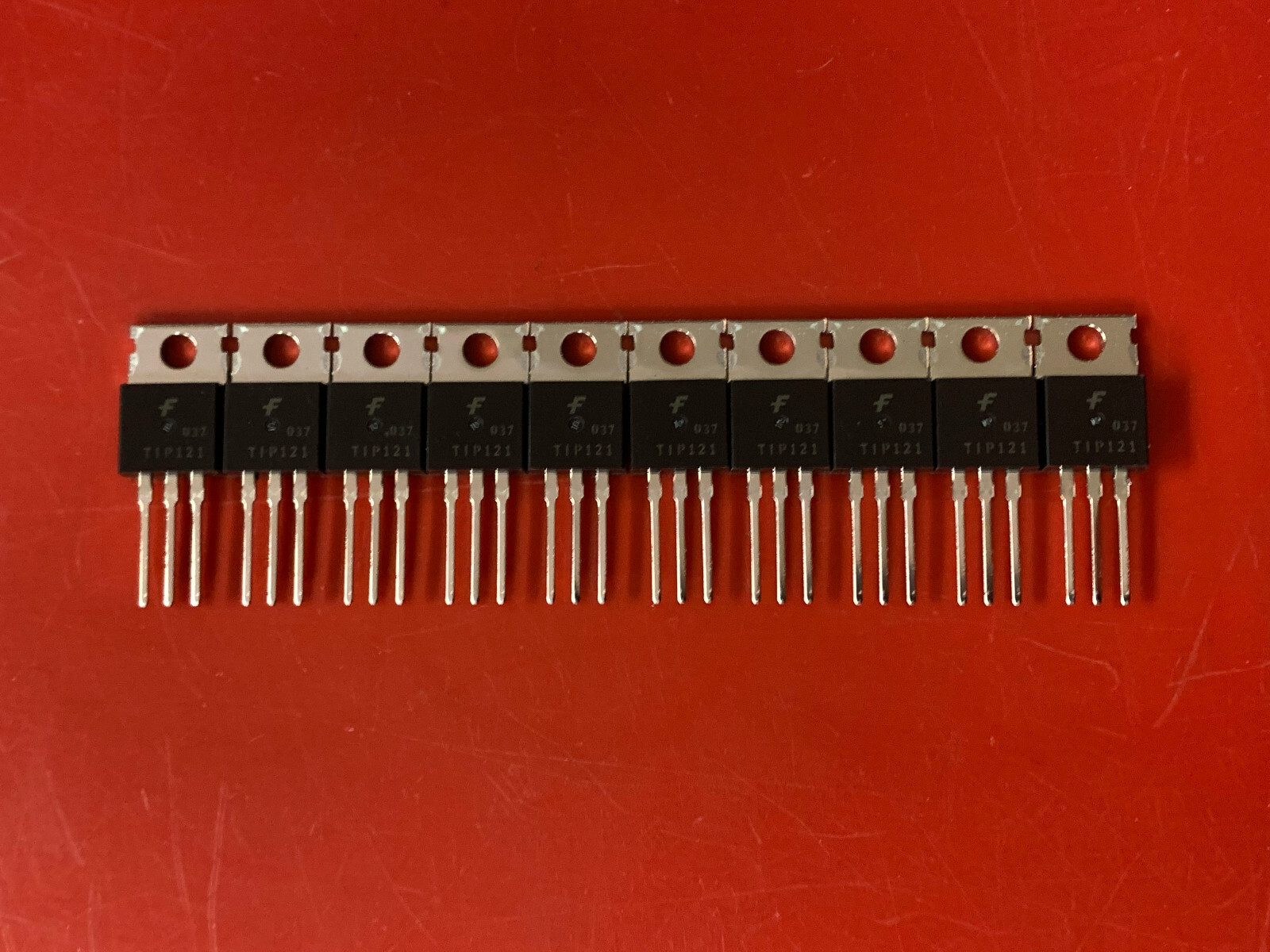 10x TIP121 FAIRCHILD TRANSISTOR DARLINGTON NPN 5A 80V TO220AB