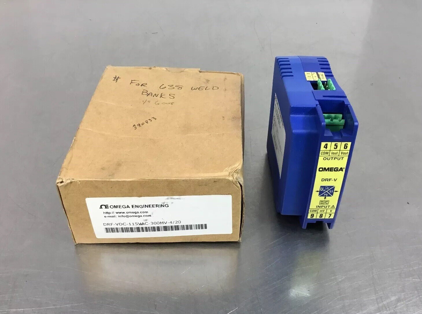 Omega DC & AC Voltage Input Signal Conditioners DRF-VDC-115VAC-300MV-4/20 3C