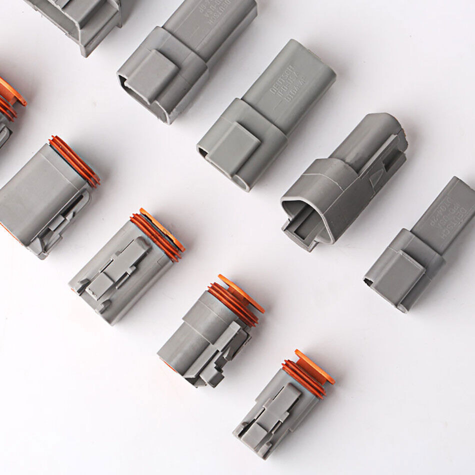 2-12 Way Plug Connector Kit DT06-2S C/W Pin & Wedglock DT04-2P Deutsch DT Series