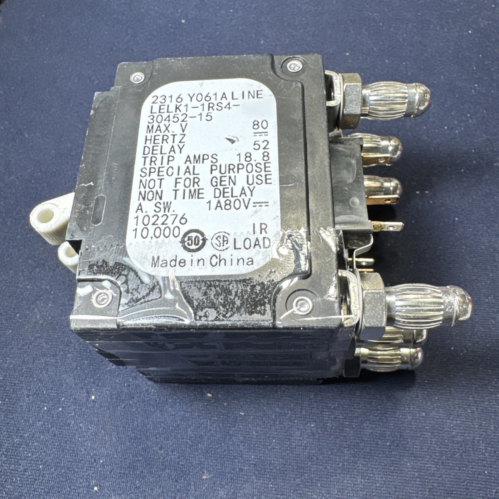 Airpax LELK1-1RS4-30452-15 15A Circuit Breaker SET OF 3