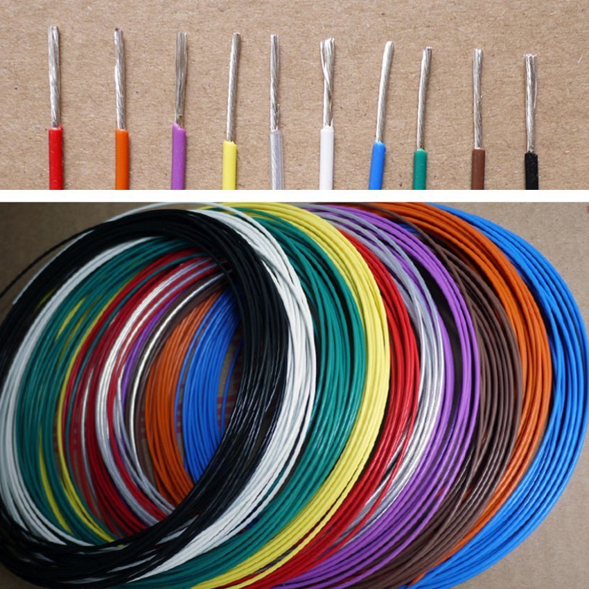 14/16/18/19/20/22/24/26/30AWG Multi-Strand PTFE Silver Plated Copper Wire Cable