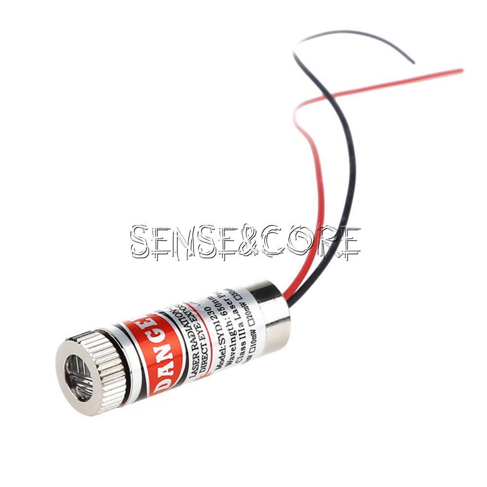 New Red Line Laser Module Focus Adjustable Laser Head 5V 5mW 650nm-