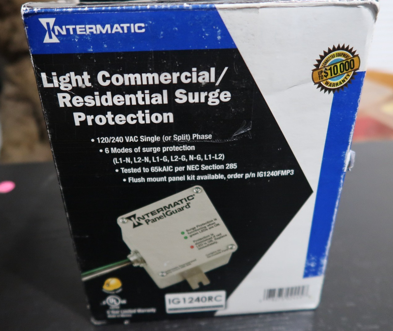 Intermatic Light Commercial / Home Panel Guard Surge Protective Device IG1240RC