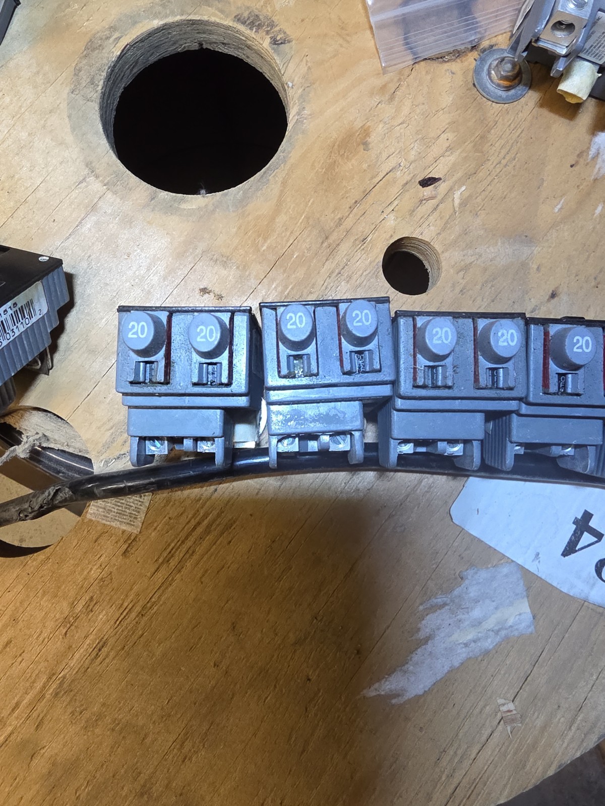 (2) UBIP2020 New Pushmatic Replacement. 20 Amp Tandem Single Pole Breaker