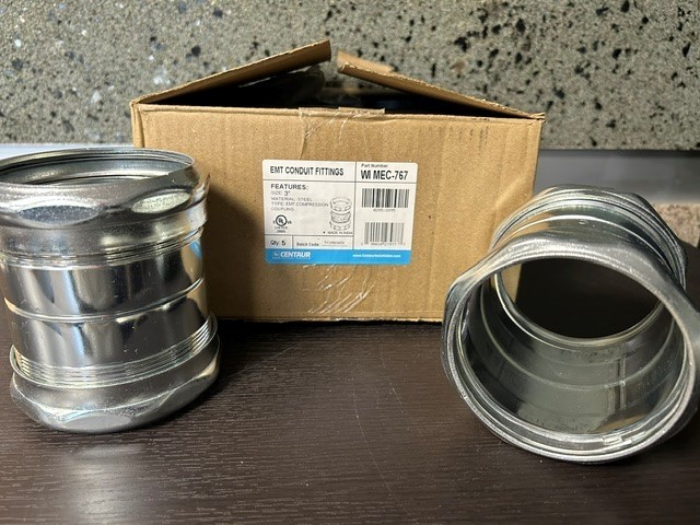 3 inch EMT Compression Couplings (5PK)