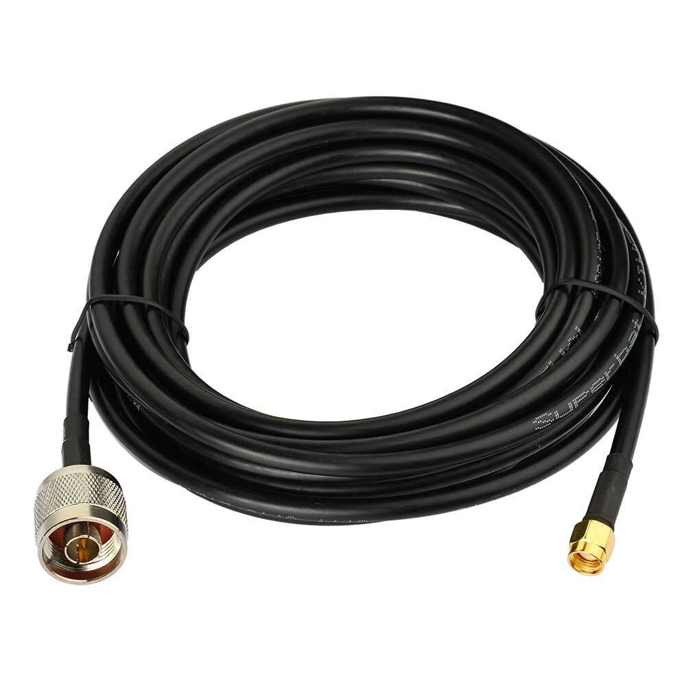 Ultra Low Loss RP-SMA to N-Male WiFi 4G LTE Lora Helium Antenna Extension Cable