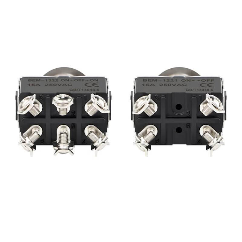 15A 250V Toggle Flick Switch ON-OFF-ON Car Dash Light Metal SPST 2 3 4 6 Pin