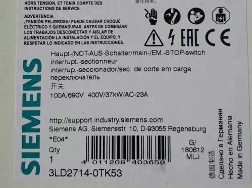 1PC NEW SIEMENS 3LD2714-0TK53 Switch 1 Year Warranty