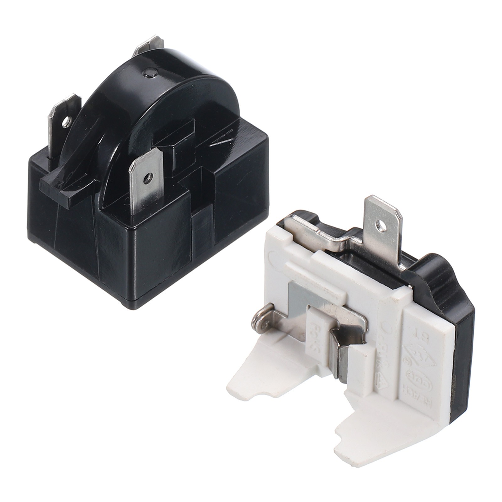 Refrigerators PTC Starter Relay 3Pin 4.7 Ohm Overload Protector 1/2HP