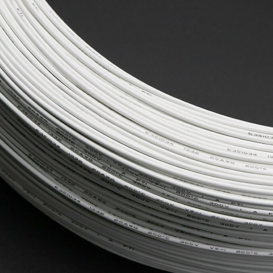 FEP Wire High Temp. Multi-Stranded Cable UL1332- 28/26/24/22/20/18/16/14/12AWG