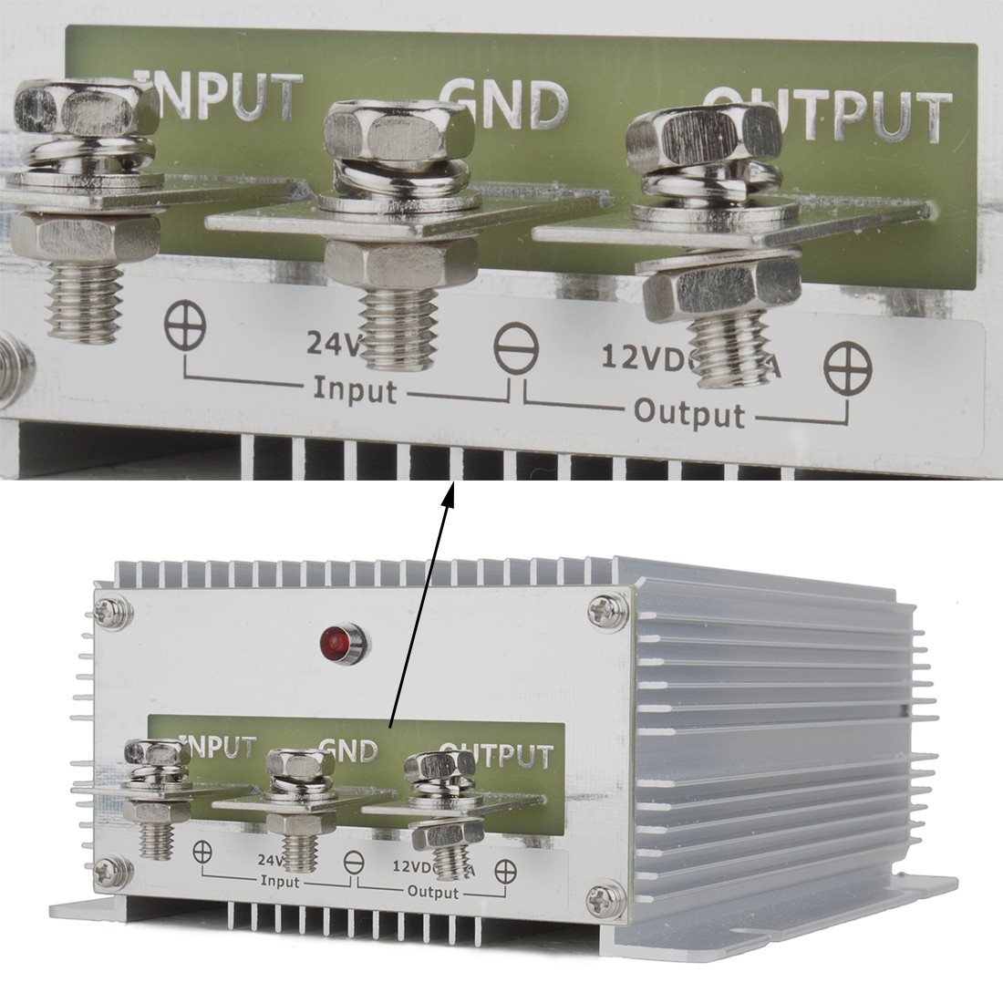 1Pack Waterproof DC 24V to 12V 60A 720W Power Converter