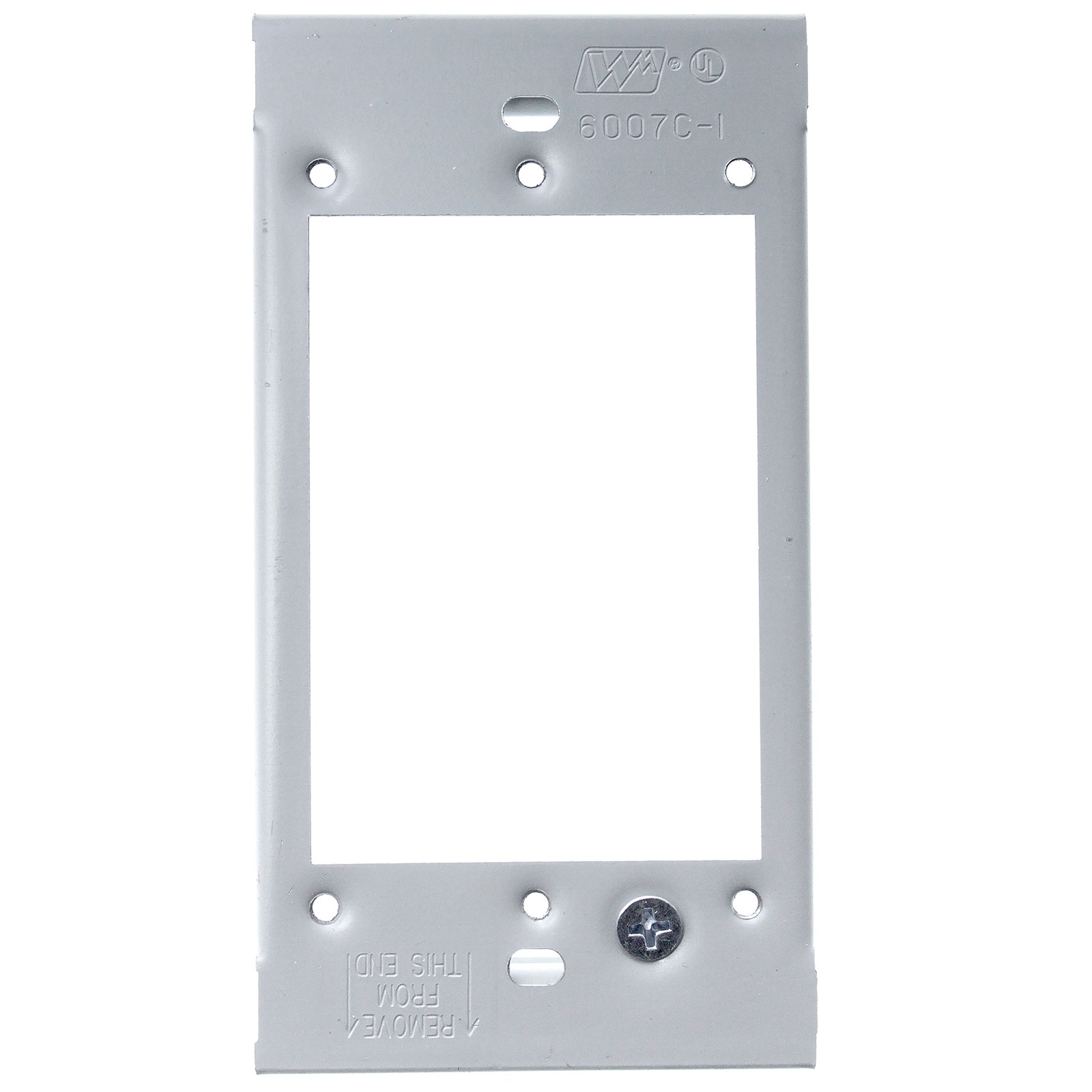 WIREMOLD LEGRAND G6007C-1 1-GANG DEVICE PLATE 6000 SERIES, GRAY, (5 PACK)