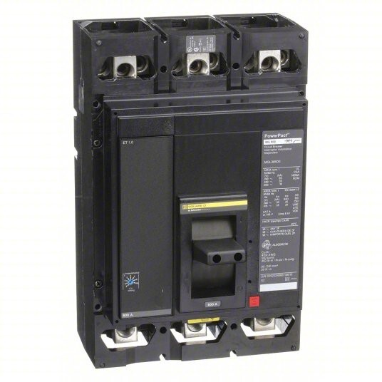 MGL36600 MERLIN GERIN MOLDED CASE CIRCUIT BREAKER 600V 600A 3 POLES LI PROTE NEW