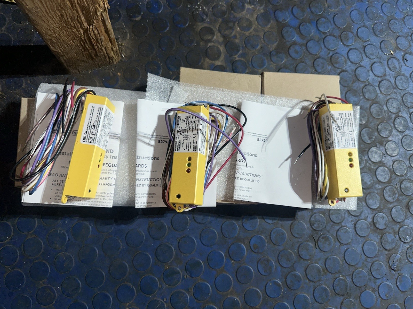 Lot Of 3 ESRN UL924 Emergency Lighting Relay 120-277 Vac / 5 AMP SPST