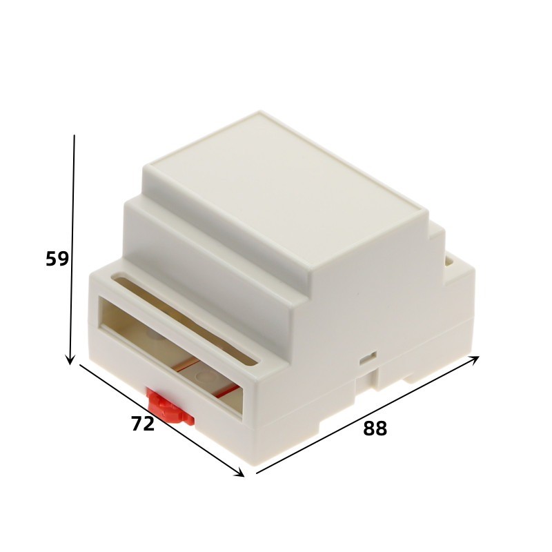 PLC Electrical Shell Plastic Case 88x72x59MM 4-02-3 DIN 35-Rail Junction Box